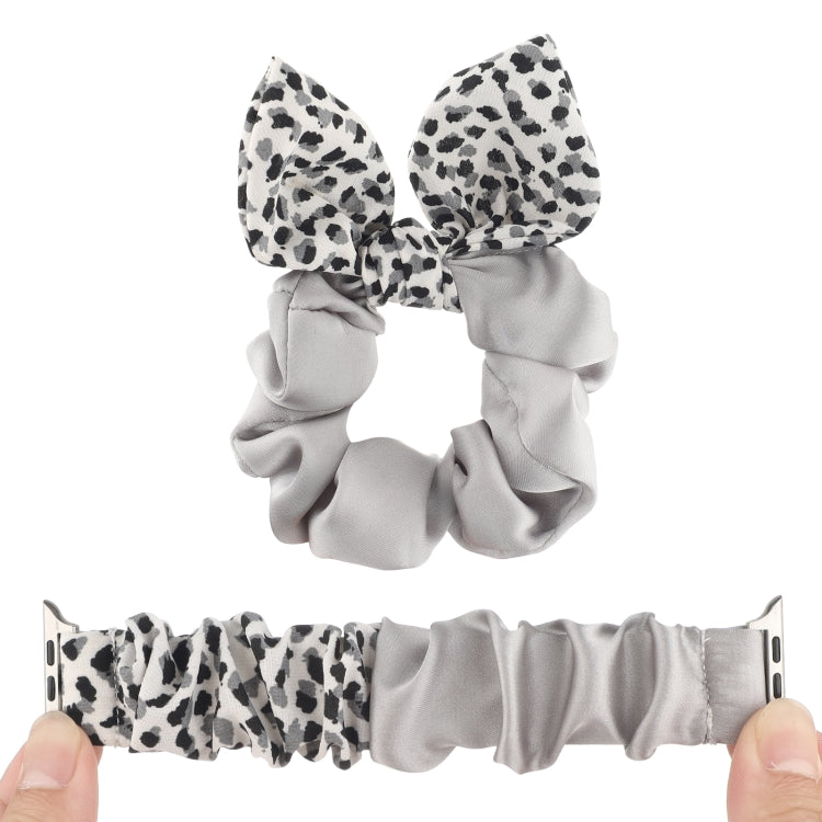 Butterfly Pattern Hair Ring Cloth Watch Band For Apple Watch Ultra 49mm&Watch Ultra 2 49mm / Series 9&8&7 45mm / SE 3&SE 2&6&SE&5&4 44mm / 3&2&1 42mm(C) by bashfashion