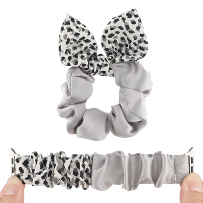 Butterfly Pattern Hair Ring Cloth Watch Band For Apple Watch Ultra 49mm&Watch Ultra 2 49mm / Series 9&8&7 45mm / SE 3&SE 2&6&SE&5&4 44mm / 3&2&1 42mm(C) by bashfashion