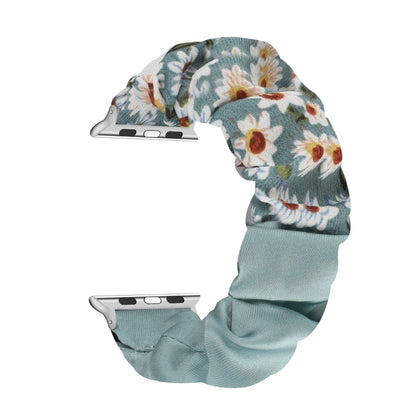 Butterfly Pattern Hair Ring Cloth Watch Band For Apple Watch Ultra 49mm&Watch Ultra 2 49mm / Series 9&8&7 45mm / SE 3&SE 2&6&SE&5&4 44mm / 3&2&1 42mm(D) by bashfashion