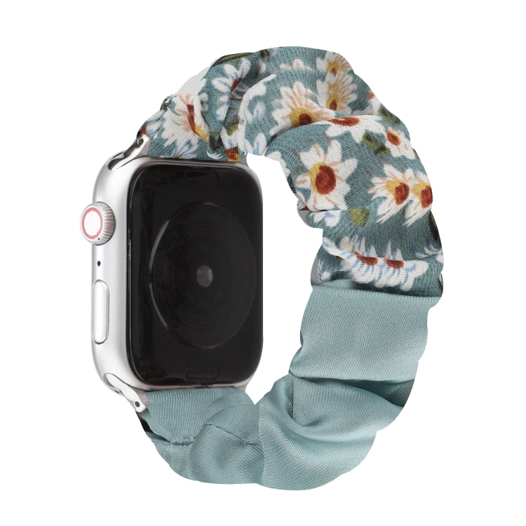 Butterfly Pattern Hair Ring Cloth Watch Band For Apple Watch Ultra 49mm&Watch Ultra 2 49mm / Series 9&8&7 45mm / SE 3&SE 2&6&SE&5&4 44mm / 3&2&1 42mm(D) by bashfashion