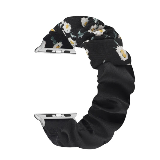 Butterfly Pattern Hair Ring Cloth Watch Band For Apple Watch Ultra 49mm&Watch Ultra 2 49mm / Series 9&8&7 45mm / SE 3&SE 2&6&SE&5&4 44mm / 3&2&1 42mm(E) by bashfashion