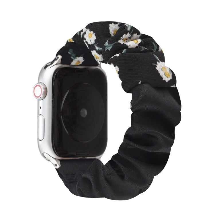 Butterfly Pattern Hair Ring Cloth Watch Band For Apple Watch Ultra 49mm&Watch Ultra 2 49mm / Series 9&8&7 45mm / SE 3&SE 2&6&SE&5&4 44mm / 3&2&1 42mm(E) by bashfashion