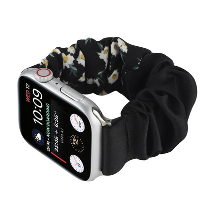 Butterfly Pattern Hair Ring Cloth Watch Band For Apple Watch Ultra 49mm&Watch Ultra 2 49mm / Series 9&8&7 45mm / SE 3&SE 2&6&SE&5&4 44mm / 3&2&1 42mm(E) by bashfashion