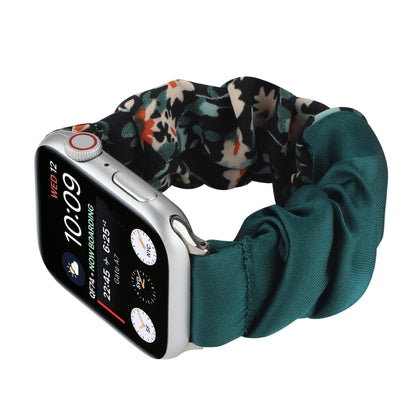 Butterfly Pattern Hair Ring Cloth Watch Band For Apple Watch Ultra 49mm&Watch Ultra 2 49mm / Series 9&8&7 45mm / SE 3&SE 2&6&SE&5&4 44mm / 3&2&1 42mm(I) by bashfashion