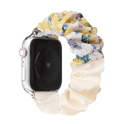 Butterfly Pattern Hair Ring Cloth Watch Band For Apple Watch Ultra 49mm&Watch Ultra 2 49mm / Series 9&8&7 45mm / SE 3&SE 2&6&SE&5&4 44mm / 3&2&1 42mm(K) by bashfashion