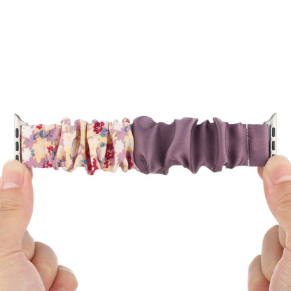 Butterfly Pattern Hair Ring Cloth Watch Band For Apple Watch Ultra 49mm&Watch Ultra 2 49mm / Series 9&8&7 45mm / SE 3&SE 2&6&SE&5&4 44mm / 3&2&1 42mm(L) by bashfashion