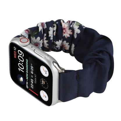 Butterfly Pattern Hair Ring Cloth Watch Band For Apple Watch Ultra 49mm&Watch Ultra 2 49mm / Series 9&8&7 45mm / SE 3&SE 2&6&SE&5&4 44mm / 3&2&1 42mm(M) by bashfashion