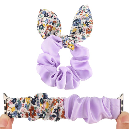 Butterfly Pattern Hair Ring Cloth Watch Band For Apple Watch Ultra 49mm&Watch Ultra 2 49mm / Series 9&8&7 45mm / SE 3&SE 2&6&SE&5&4 44mm / 3&2&1 42mm(R) by bashfashion