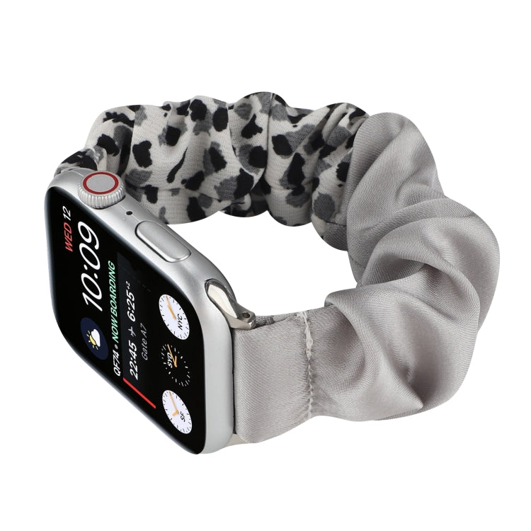 Butterfly Pattern Hair Ring Cloth Watch Band For Apple Watch Series 9&8&7 41mm / SE 3&SE 2&6&SE&5&4 40mm / 3&2&1 38mm(C) by bashfashion