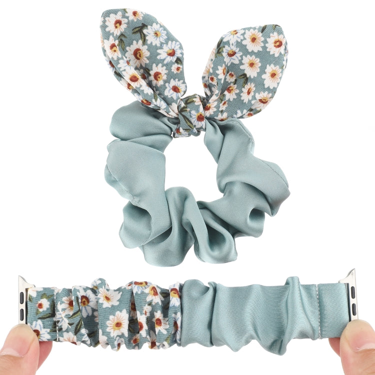 Butterfly Pattern Hair Ring Cloth Watch Band For Apple Watch Series 9&8&7 41mm / SE 3&SE 2&6&SE&5&4 40mm / 3&2&1 38mm(D) by bashfashion