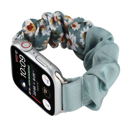 Butterfly Pattern Hair Ring Cloth Watch Band For Apple Watch Series 9&8&7 41mm / SE 3&SE 2&6&SE&5&4 40mm / 3&2&1 38mm(D) by bashfashion