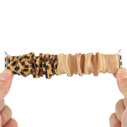 Butterfly Pattern Hair Ring Cloth Watch Band For Apple Watch Series 7 41mm / 6 & SE & 5 & 4 40mm / 3 & 2 & 1 38mm(G) by bashfashion