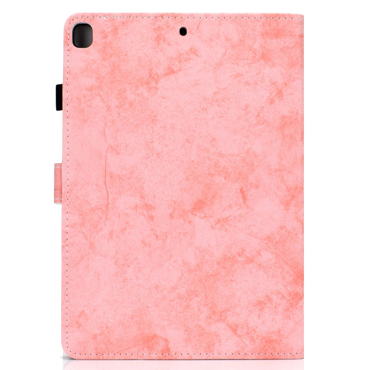 For iPad 10.2 2021 / 2020 / 2019 Solid Color Horizontal Flip Leather Case with Holder & Card Slots & Pen Slot & Sleep / Wake-up Function(Pink) by bashfashion