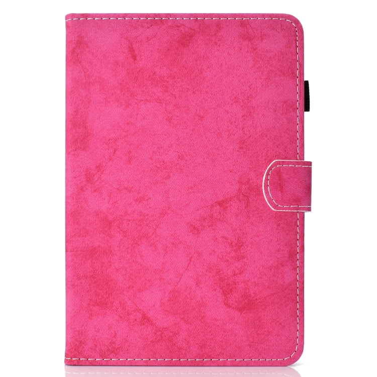 For iPad 10.2 2021 / 2020 / 2019 Solid Color Horizontal Flip Leather Case with Holder & Card Slots & Pen Slot & Sleep / Wake-up Function(Rose Red) by bashfashion