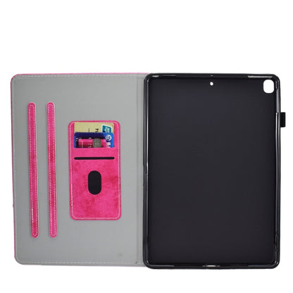 For iPad 10.2 2021 / 2020 / 2019 Solid Color Horizontal Flip Leather Case with Holder & Card Slots & Pen Slot & Sleep / Wake-up Function(Rose Red) by bashfashion