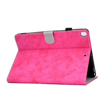 For iPad 10.2 2021 / 2020 / 2019 Solid Color Horizontal Flip Leather Case with Holder & Card Slots & Pen Slot & Sleep / Wake-up Function(Rose Red) by bashfashion