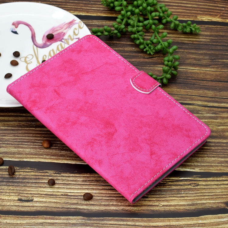 For iPad 10.2 2021 / 2020 / 2019 Solid Color Horizontal Flip Leather Case with Holder & Card Slots & Pen Slot & Sleep / Wake-up Function(Rose Red) by bashfashion