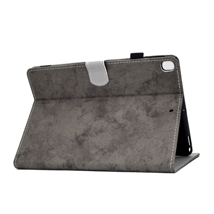 For iPad 10.2 2021 / 2020 / 2019 Solid Color Horizontal Flip Leather Case with Holder & Card Slots & Pen Slot & Sleep / Wake-up Function(Grey) by bashfashion