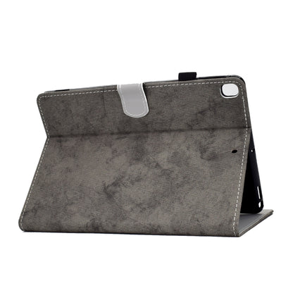For iPad 10.2 2021 / 2020 / 2019 Solid Color Horizontal Flip Leather Case with Holder & Card Slots & Pen Slot & Sleep / Wake-up Function(Grey) by bashfashion