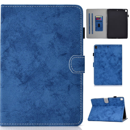 For iPad 10.2 2021 / 2020 / 2019 Solid Color Horizontal Flip Leather Case with Holder & Card Slots & Pen Slot & Sleep / Wake-up Function(Blue) by bashfashion