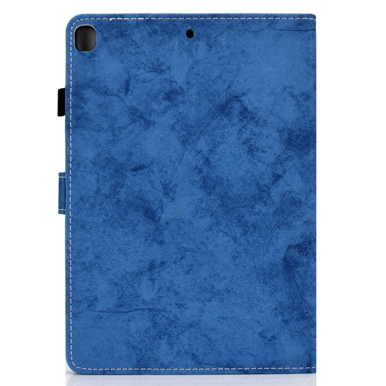 For iPad 10.2 2021 / 2020 / 2019 Solid Color Horizontal Flip Leather Case with Holder & Card Slots & Pen Slot & Sleep / Wake-up Function(Blue) by bashfashion