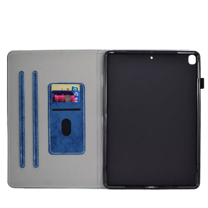 For iPad 10.2 2021 / 2020 / 2019 Solid Color Horizontal Flip Leather Case with Holder & Card Slots & Pen Slot & Sleep / Wake-up Function(Blue) by bashfashion