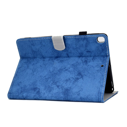 For iPad 10.2 2021 / 2020 / 2019 Solid Color Horizontal Flip Leather Case with Holder & Card Slots & Pen Slot & Sleep / Wake-up Function(Blue) by bashfashion