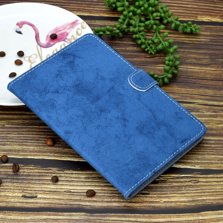 For iPad 10.2 2021 / 2020 / 2019 Solid Color Horizontal Flip Leather Case with Holder & Card Slots & Pen Slot & Sleep / Wake-up Function(Blue) by bashfashion