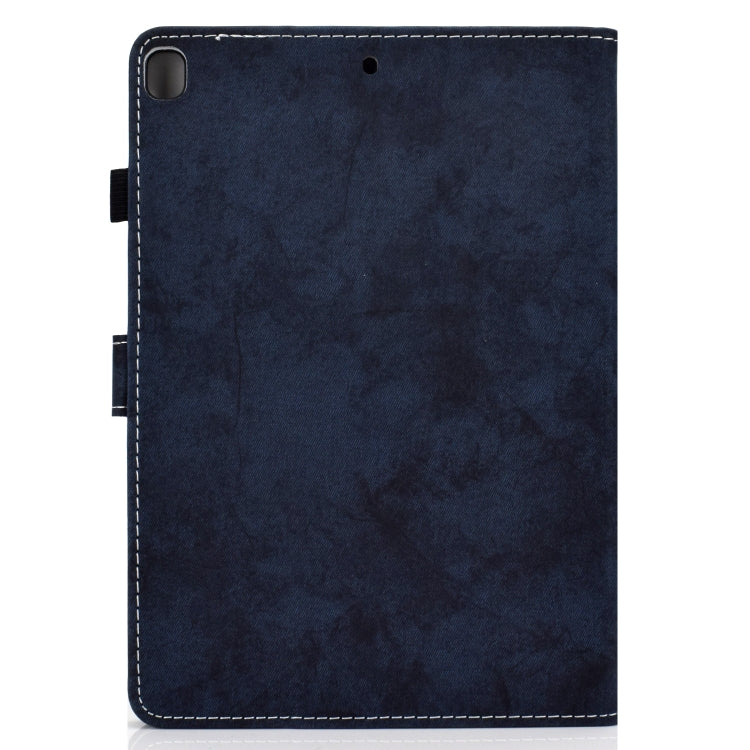 For iPad 10.2 2021 / 2020 / 2019 Solid Color Horizontal Flip Leather Case with Holder & Card Slots & Pen Slot & Sleep / Wake-up Function(Darrk Blue) by bashfashion