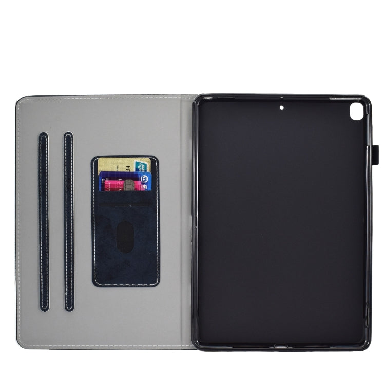 For iPad 10.2 2021 / 2020 / 2019 Solid Color Horizontal Flip Leather Case with Holder & Card Slots & Pen Slot & Sleep / Wake-up Function(Darrk Blue) by bashfashion