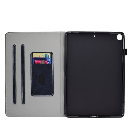 For iPad 10.2 2021 / 2020 / 2019 Solid Color Horizontal Flip Leather Case with Holder & Card Slots & Pen Slot & Sleep / Wake-up Function(Darrk Blue) by bashfashion