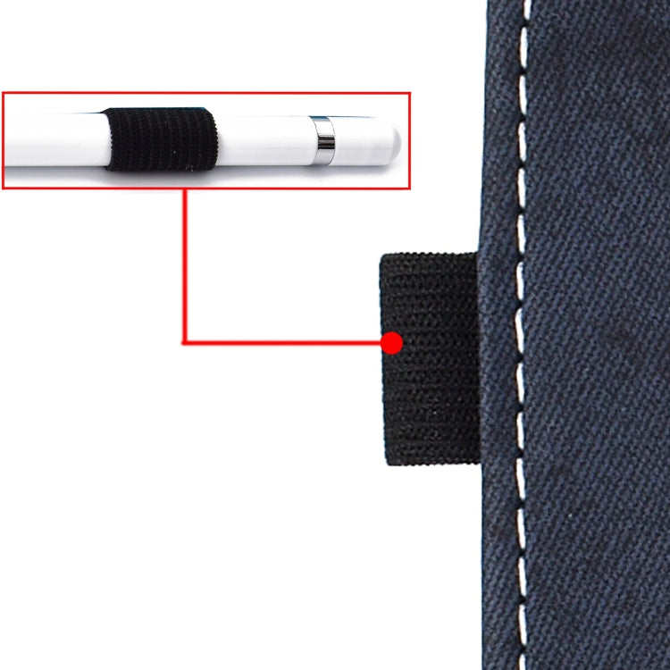 For iPad 10.2 2021 / 2020 / 2019 Solid Color Horizontal Flip Leather Case with Holder & Card Slots & Pen Slot & Sleep / Wake-up Function(Darrk Blue) by bashfashion
