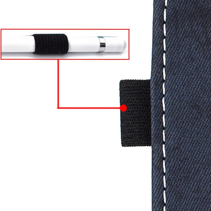 For iPad 10.2 2021 / 2020 / 2019 Solid Color Horizontal Flip Leather Case with Holder & Card Slots & Pen Slot & Sleep / Wake-up Function(Darrk Blue) by bashfashion