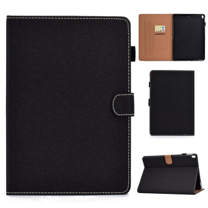 For iPad 10.2 2021 / 2020 / 2019 Solid Color Horizontal Flip Leather Case with Holder & Card Slots & Pen Slot & Sleep / Wake-up Function(Black) by bashfashion