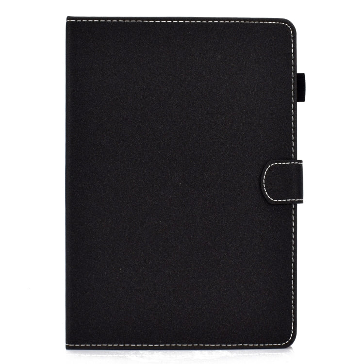 For iPad 10.2 2021 / 2020 / 2019 Solid Color Horizontal Flip Leather Case with Holder & Card Slots & Pen Slot & Sleep / Wake-up Function(Black) by bashfashion