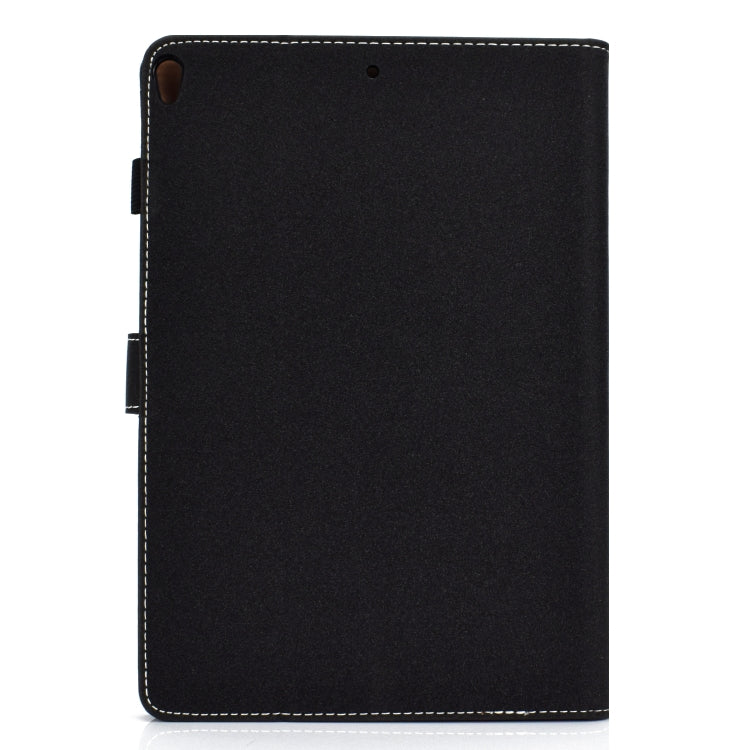 For iPad 10.2 2021 / 2020 / 2019 Solid Color Horizontal Flip Leather Case with Holder & Card Slots & Pen Slot & Sleep / Wake-up Function(Black) by bashfashion