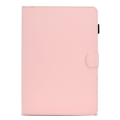 For iPad 10.2 2021 / 2020 / 2019 Solid Color Horizontal Flip Leather Case with Holder & Card Slots & Pen Slot & Sleep / Wake-up Function(Pink) by bashfashion