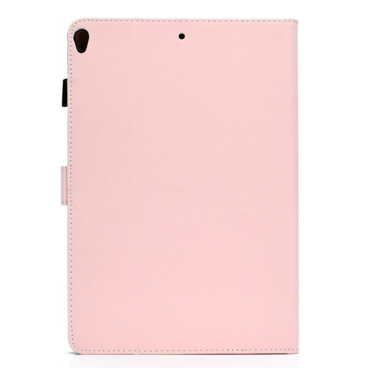 For iPad 10.2 2021 / 2020 / 2019 Solid Color Horizontal Flip Leather Case with Holder & Card Slots & Pen Slot & Sleep / Wake-up Function(Pink) by bashfashion