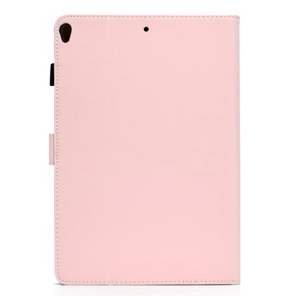 For iPad 10.2 2021 / 2020 / 2019 Solid Color Horizontal Flip Leather Case with Holder & Card Slots & Pen Slot & Sleep / Wake-up Function(Pink) by bashfashion