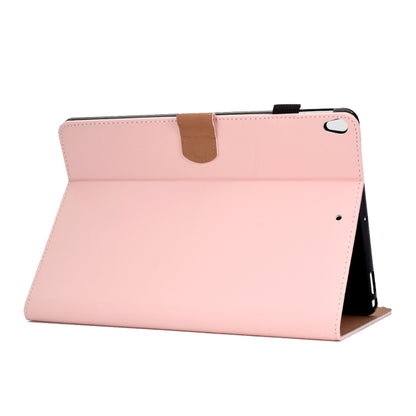 For iPad 10.2 2021 / 2020 / 2019 Solid Color Horizontal Flip Leather Case with Holder & Card Slots & Pen Slot & Sleep / Wake-up Function(Pink) by bashfashion