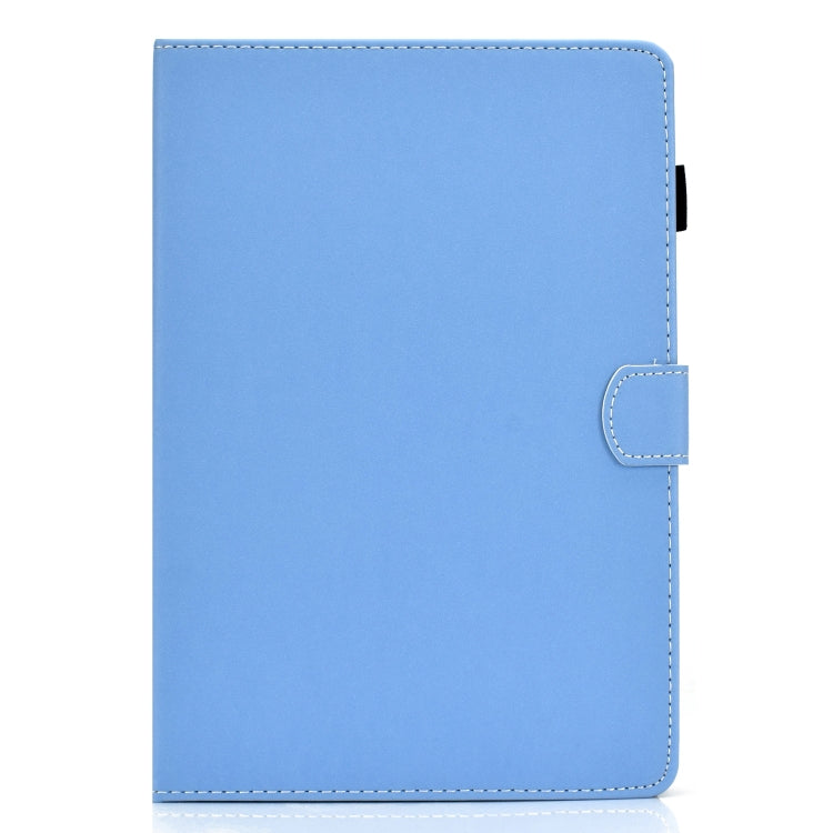 For iPad 10.2 2021 / 2020 / 2019 Solid Color Horizontal Flip Leather Case with Holder & Card Slots & Pen Slot & Sleep / Wake-up Function(Blue) by bashfashion