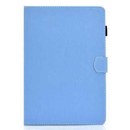 For iPad 10.2 2021 / 2020 / 2019 Solid Color Horizontal Flip Leather Case with Holder & Card Slots & Pen Slot & Sleep / Wake-up Function(Blue) by bashfashion