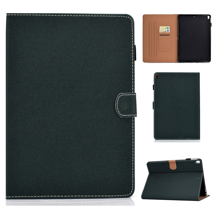 For iPad 10.2 2021 / 2020 / 2019 Solid Color Horizontal Flip Leather Case with Holder & Card Slots & Pen Slot & Sleep / Wake-up Function(Green) by bashfashion