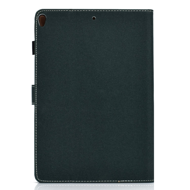For iPad 10.2 2021 / 2020 / 2019 Solid Color Horizontal Flip Leather Case with Holder & Card Slots & Pen Slot & Sleep / Wake-up Function(Green) by bashfashion