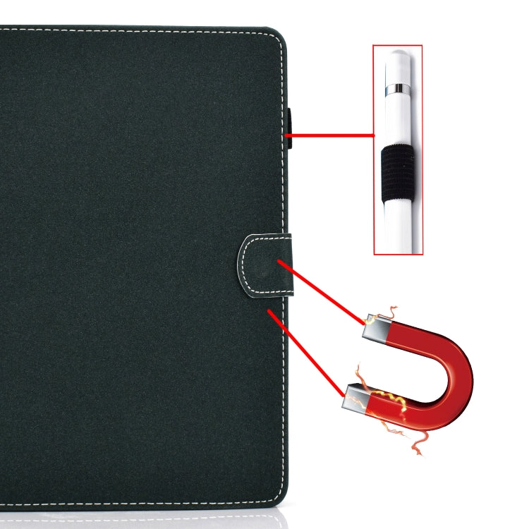For iPad 10.2 2021 / 2020 / 2019 Solid Color Horizontal Flip Leather Case with Holder & Card Slots & Pen Slot & Sleep / Wake-up Function(Green) by bashfashion