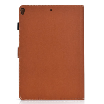 For iPad 10.2 2021 / 2020 / 2019 Solid Color Horizontal Flip Leather Case with Holder & Card Slots & Pen Slot & Sleep / Wake-up Function(Brown) by bashfashion