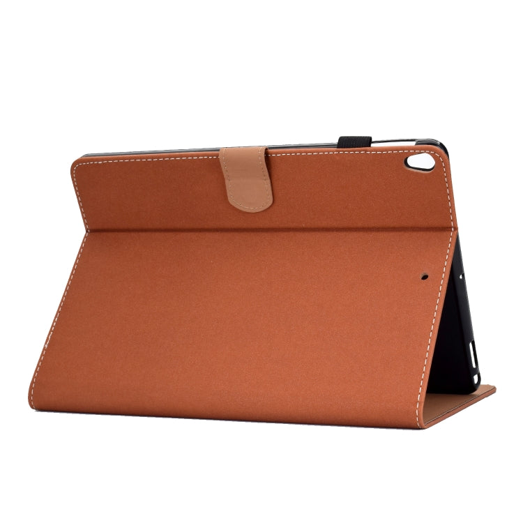 For iPad 10.2 2021 / 2020 / 2019 Solid Color Horizontal Flip Leather Case with Holder & Card Slots & Pen Slot & Sleep / Wake-up Function(Brown) by bashfashion