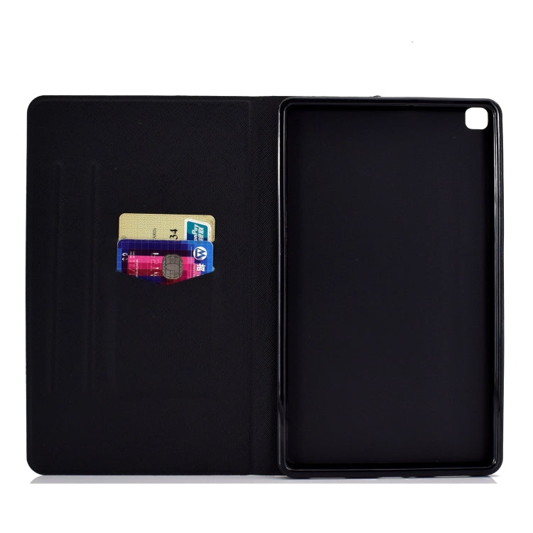 For Samsung Galaxy Tab A7 Lite 8.7 (2021) T220 Voltage Texture Coloured Drawing Horizontal Flip Leather Case with Holder & Card Slot(Lovers) by bashfashion