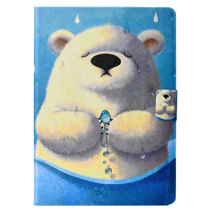 For Samsung Galaxy Tab A7 Lite 8.7 (2021) T220 Voltage Texture Coloured Drawing Horizontal Flip Leather Case with Holder & Card Slot(Polar Bear) by bashfashion