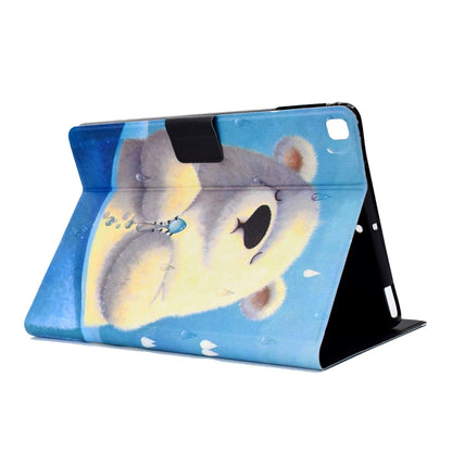 For Samsung Galaxy Tab A7 Lite 8.7 (2021) T220 Voltage Texture Coloured Drawing Horizontal Flip Leather Case with Holder & Card Slot(Polar Bear) by bashfashion